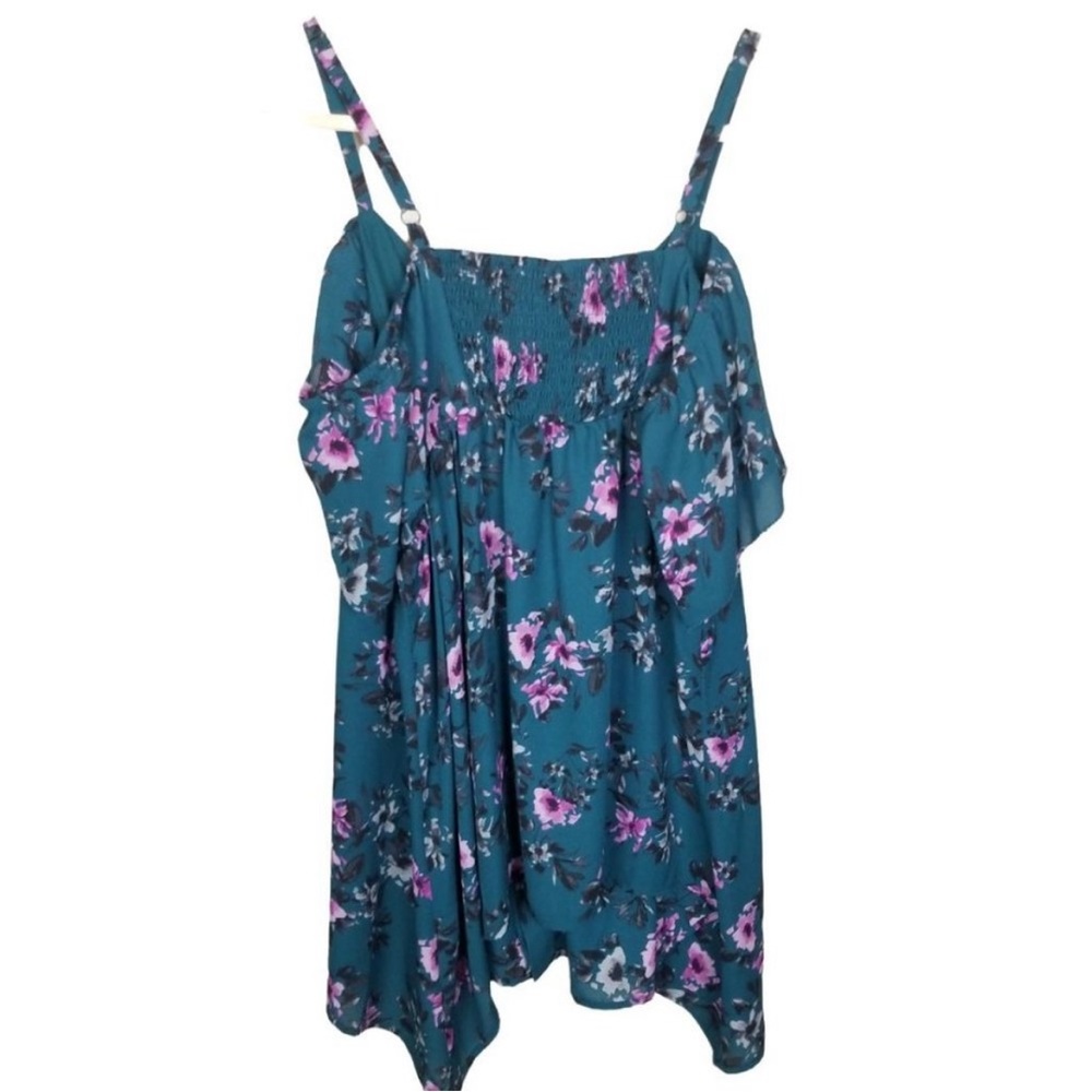 Cold Shoulder Smocked Blouse - Picture 6 of 16